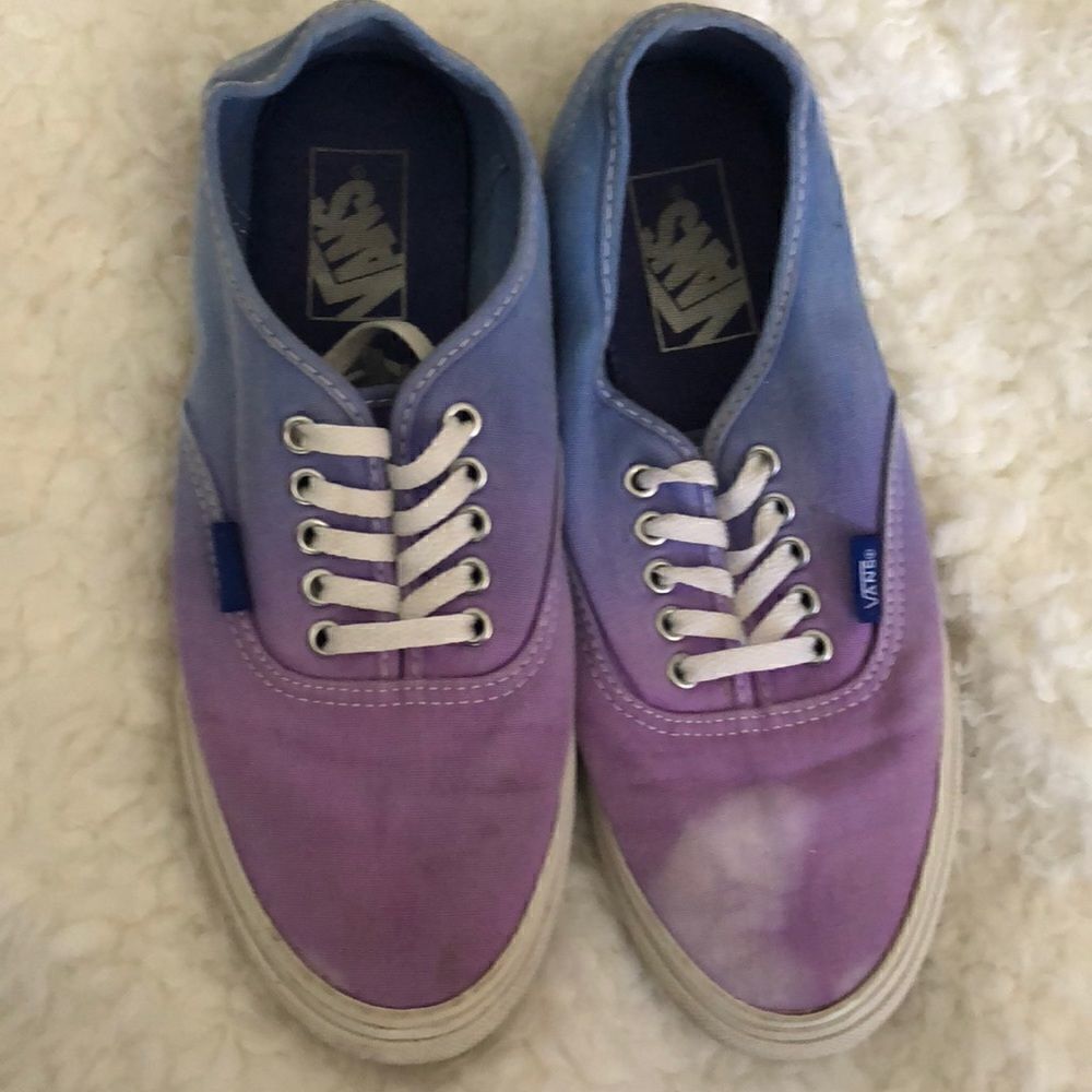 Vans Purple and blue tie-dye sneakers size 7.5